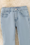 Lt. Blue bootcut denim pants. PNG50061 AMY