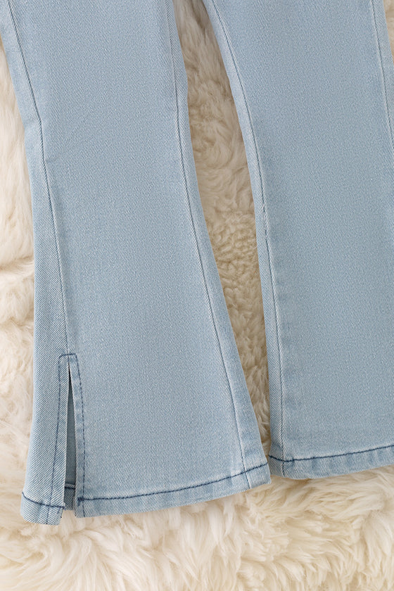 Lt. Blue bootcut denim pants. PNG50061 JEAN