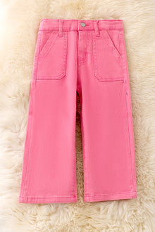  Relax fit large pocket denim pants with pack pockets. PNG50025 AMY