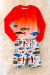 Gone fishing" Boys 2 piece swim set. SWB40012 SOL🏖️