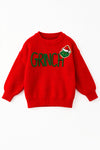 Red Christmas character knitted sweater. TPG51591 SOL