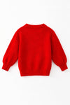 Red Christmas character knitted sweater. TPG51591 SOL