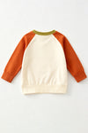 Football & thanksgiving, boys turkey applique long sleeve top. TPB60404 SOL