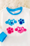 OFG41688 SOL: Paw printed 2 piece set.