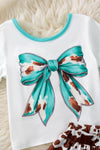 Coquette cowhide bow with matching skort. OFG60143 SOL