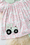 Tractor applique tunic & dusty green leggings. OFG60270 SOL