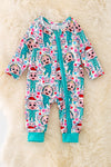 ❄️Character printed baby onesie w/ zipper. RPB40268-JEANNE