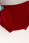 "Oh Christmas tree" Christmas tree printed tunic and red bloomers. RPG65133 AMY