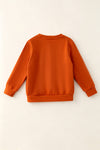 Rust Orange sequins pumpkin applique sweatshirt. TPG60604 MON