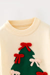Marry & Bright Christmas tree knit sweater. TPG60736 AMY