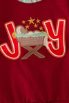 "Joy" Burgundy applique sweatshirt. TPB60651 AMY