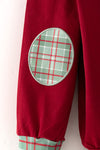 "Joy" Burgundy applique sweatshirt. TPB60651 AMY