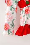 Embroidered Christmas tree baby bodysuit. RPG65182 MON