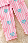 Heart & stripe printed pajamas. PJG40380 JEANN