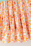 Turkey applique tiered dress. DRG63401 AMY