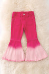 Tie dye fuchsia bell bottoms. PNG50023 SOL