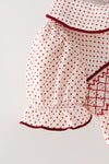 Embroidered Santa and smocked detail baby bodysuit. RPG65130 SOL