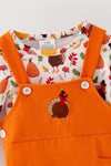 Unisex Orange overall with long sleeve undershirt. RPB60585 SOL