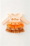 Thanksgiving 4 layer tulle baby bodysuit. RPG63139 MON