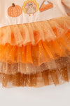 Thanksgiving 4 layer tulle baby bodysuit. RPG63139 MON