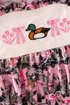 Embroidered mallard duck baby bodysuit. RPG63770 AMY