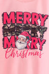 Merry Merry Merry  Christmas pink top and camouflage bottoms. OFG62979 AMY