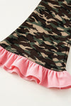 Merry Merry Merry  Christmas pink top and camouflage bottoms. OFG62979 AMY