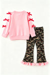 Merry Merry Merry  Christmas pink top and camouflage bottoms. OFG62979 AMY