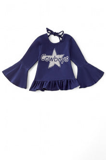  D-Cowboys Girls navy blue top OFG42790T SOL