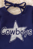 D-Cowboys Girls navy blue top OFG42790T SOL