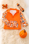 Multi-printed Halloween pullover. TPG50984