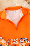 Multi-printed Halloween pullover. TPG50984