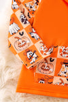 Multi-printed Halloween pullover. TPG50984