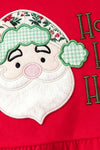 Red baby bodysuit with Santa Applique. RPG65138 SOL