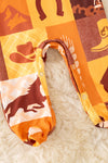 Horse western printed boys baby onesie with snaps. RPB50757 AMY