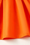 Orange smocked dress with embroidered pumpkin. DRG64521 AMY