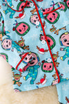 PJG40155 amy: Watermelon head character boys pajamas.