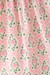 Pink pumpkin printed girls fall dress with embroidered detail. DRG64532 AMY