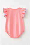 Pumpkin applique baby bodysuit with snaps. RPG64370 MON