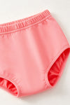 Coral Christmas tree embroidered baby tunic and bloomers. RPG65139 SOL
