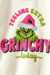 Feeling Extra Grin-mas white top with pink bows. TPG60687 Mon