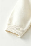 White Christmas tree knit baby bodysuit. RPG65197 AMY