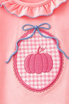 Pumpkin applique top and blue leggings. OFG62677 SOL