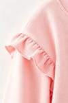 Ghost printed on pink long sleeve top and cow printed bell bottoms. OFG63275 SOL