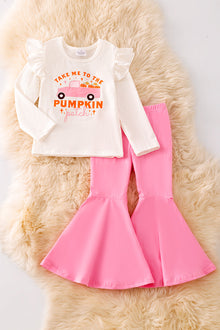  Take me to the pumpkin patch girls 2 piece set. OFG51513 AMY