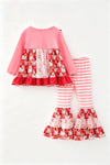 Girls multi printed tunic and bell bottoms. OFG63367 SOL