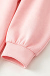 Howdy Santa" Pink sweatshirt and Santa & checkered printed bottoms. OFG62976 SOL