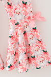 Howdy Santa" Pink sweatshirt and Santa & checkered printed bottoms. OFG62976 SOL