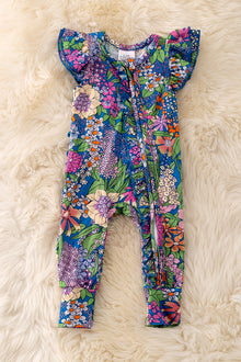  🎍Made of bamboo multi-printed baby ruffle w/ruffle butt. RPG50151