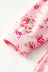 Pink Ditsy floral long sleeve top and skirt. OFG62966 SOL